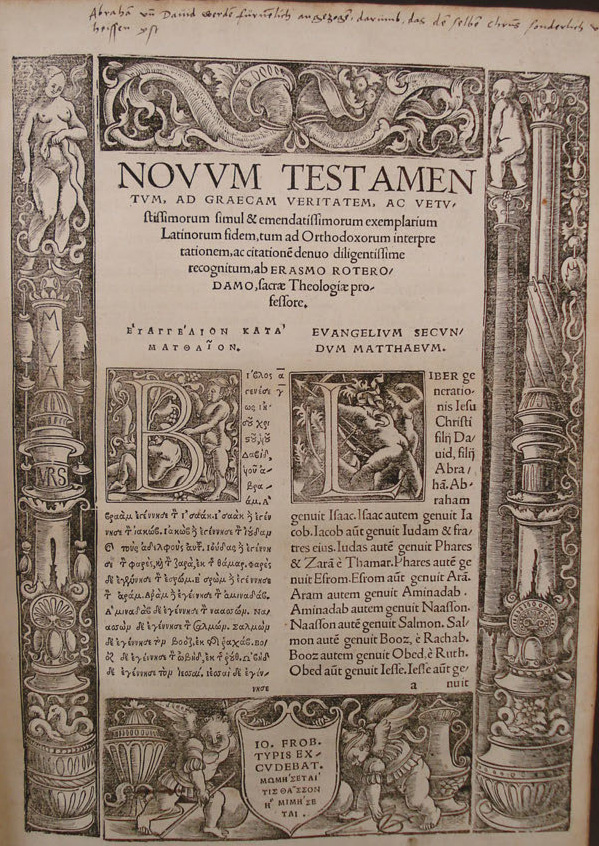 Erasmus Novum Testamentum
